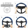 thumbnail image 6 of Kuiaobaty Star Blue Pattern Car Steering Wheel Cover with Anti-Slip Lining Easy to Install Car Wheel Cover Protector Steering Wheels Accessories Universal Fit SUV Van Truck, 6 of 6