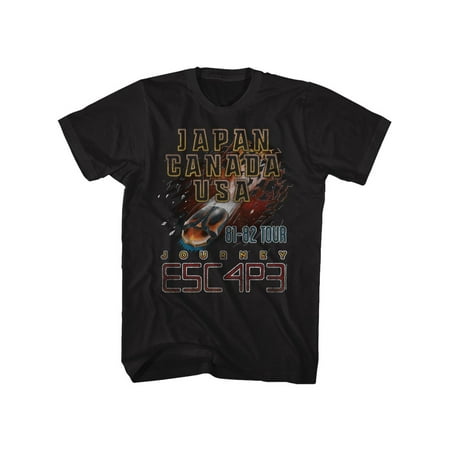 - Journey Rock Band Music Group Japan Canada USA Escape Tour Adult T-Shirt Tee