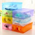 thumbnail image 4 of Xingzhi Plastic Clear Shoes Boxes Stackable Lidded Man Women for Boots Clear Shoes Boxes Stackable Organizer Case Shoes Storage Boxes yellow, 4 of 6