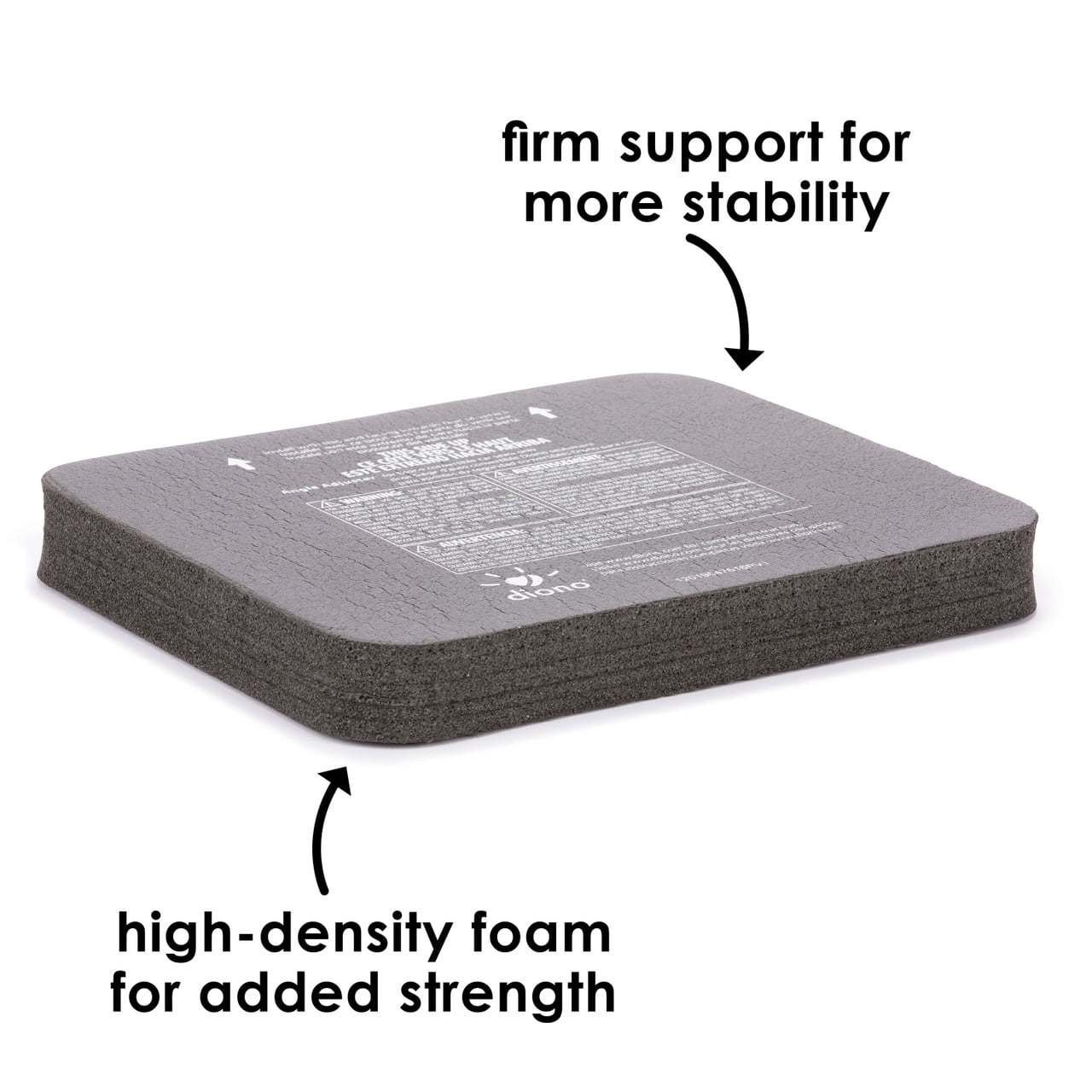 Diono Angle Adjuster Car Seat Leveler for Rear Facing Car Seats, Gray