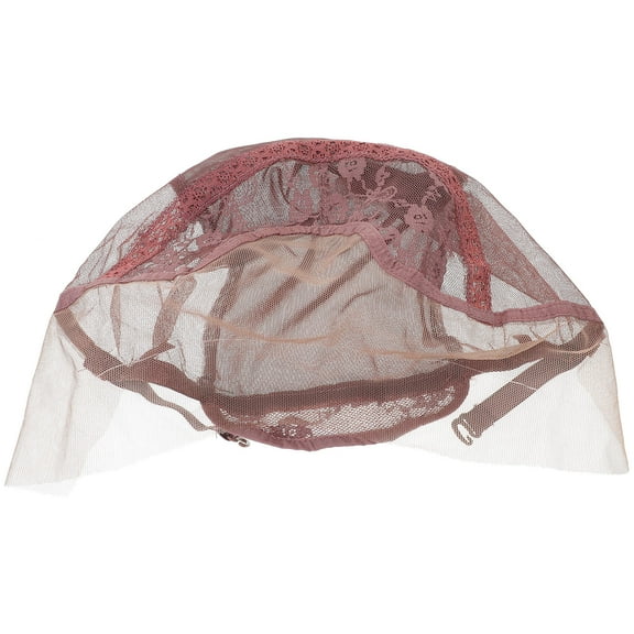 MLINS 1Pc Brown Lace Wig for Wig Making with Adjustable Strap and Elastic Mesh Hair Net for Women