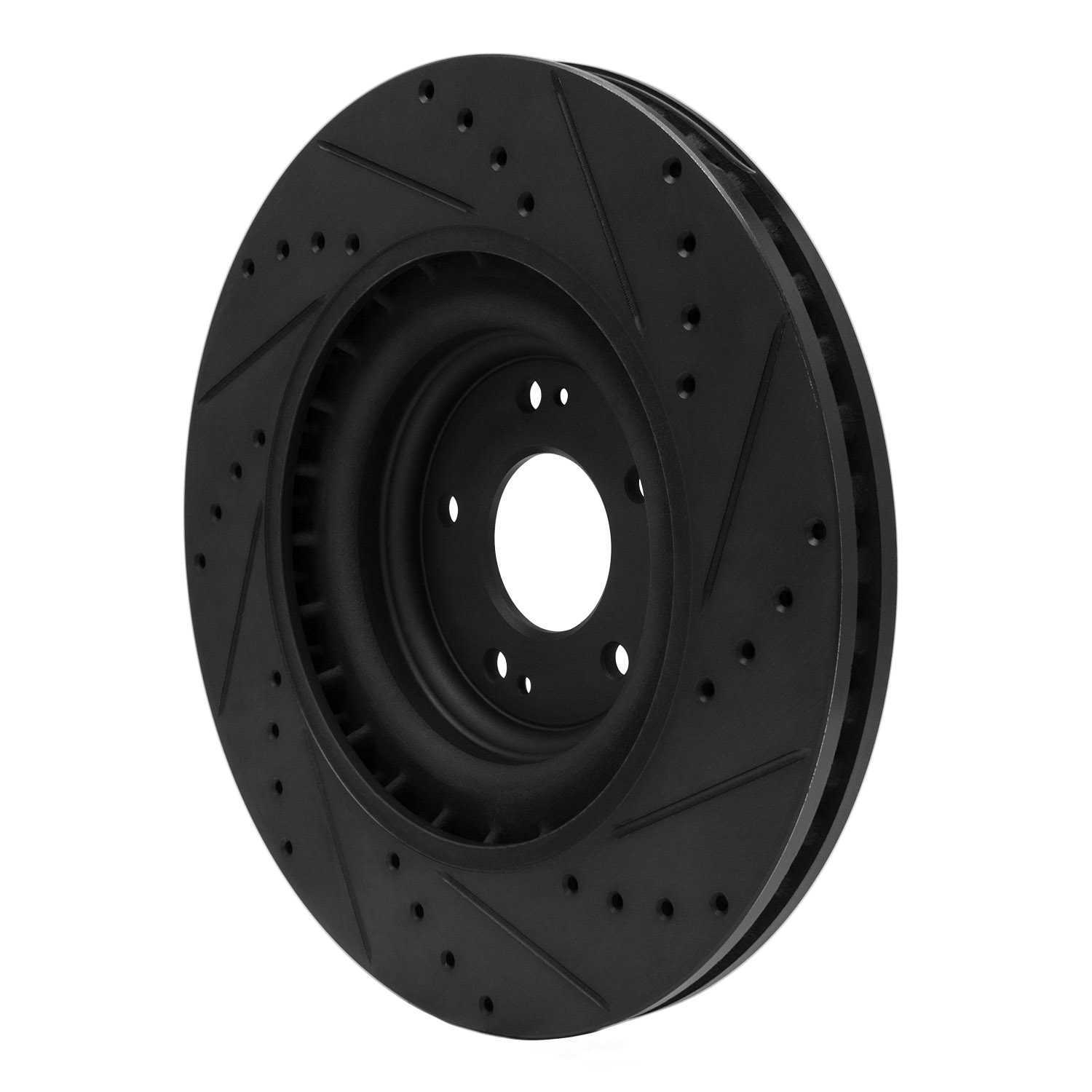 Dynamic Friction Company 633-03070L DFC Brake Rotor - Drilled And Slotted - Black