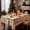 B, variant on 24" * 48" Nordic Ins Style Christmas Tablecloth, Round & Square Table Cloths for Restaurant Desk, Decorative Backdrop & Photo Prop, Ideal for Xmas Home & Party Christmas Decoration