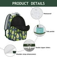 thumbnail image 4 of Avocado Themed Backpack – Roomy & Durable for School, Travel, Work, Cute Design, Comfortable Straps, Perfect Gift for Avocado Lovers, 4 of 6