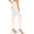thumbnail image 2 of Sakkas Matte Liquid High Waist Stretch Leggings - Made in USA - Off White - Medium, 2 of 6