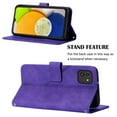 thumbnail image 2 of Allytech Case for Samsung Galaxy A03 Cover with Card Holder Folio Wallet Case, Kickstand PU Leather Magnetic Closure Soft TPU Back Protective Cover with Hand Strap for Galaxy A03, Purple, 2 of 3