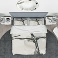 thumbnail image 3 of Designart 'Abstract Neutral II' Geometric Duvet Cover Set, 3 of 4