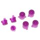 thumbnail image 4 of Kit completo de modificaciones en el botón L1 L2 R1 R2 Juego de almohadillas de activación para el controlador Sony PS4 Pro Clear Purple Sunnimix L1 L2 R1 R2 Botones del panel táctil, 4 of 8