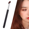 thumbnail image 6 of Concealer Makeup Brush Mini Angled Detail Beauty Tool for Setting Concealing Blending with Concealer , Black, 6 of 8