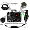 thumbnail image 2 of LSS 15.6 inch Laptop Sleeve Bag Notebook with Extra Side Pocket, Soft Carrying Handle & Removable Shoulder Strap for 14" 15" 15.4" 15.6" - Red Eye Dark Ghost Zombie Skull, 2 of 3