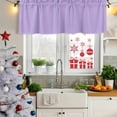 thumbnail image 5 of Purple Curtain Valances for Windows, Kitchen Valance Window Treatments Panel 2 Pack, Solid Color Farmhouse Lavender Purple Rod Pocket Short Curtains for Bathroom Bedroom 42 x 18 Inch, 5 of 8