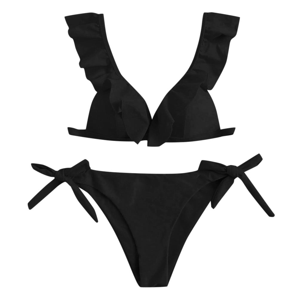 Royallove Women High Waist Bikinis Swimwear Swimuit Female Retro