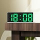 thumbnail image 4 of Reloj despertador digital Simples LED con pantalla digital grande, reloj despertador de moda, totalmente funcional, para escritorio, mesita de noche, estudio, cocina, reloj con marco blanco. Reloj des, 4 of 7