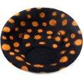 thumbnail image 3 of Wool Cat Cave Bed - Handcrafted 100% Merino Wool, Eco-Friendly Felt Cat Cave for Indoor Cats and Kittens (Black Polka), 3 of 12