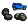 thumbnail image 4 of 1/16 RC Wheel Hub Set, Strong Cushioning Flexible Driving RC Car Wheels And Tires Exquisite Craftsmanship  For Remote Control Vehicle Green, 4 of 8