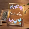 thumbnail image 1 of Luz de noche de mariposa personalizada para niñas, regalos de cumpleaños de Navidad personalizados para niñas, luz de noche de acrílico, decoración de guardería para bebés, lámpara de noche, regalos ú, 1 of 6
