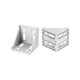 thumbnail image 4 of 4 Juegos Interior Esquina Soporte Fuelle Kits, 57x57x59mm 6060 Ángulo Conector para 6060 Series Aluminio Perfil (Plata/ 32 x Cuadrada Tuercas y Hexagonal Zócalo Pernos y Arandelas), 4 of 7