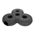 thumbnail image 3 of Flynix Cat Tunnel Bed Scratcher Exercising Zipper Detachable Washable Home Cat Cave Deep Gray, 3 of 9