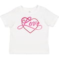 thumbnail image 3 of Inktastic Love in Red and Pink with Heart Boys or Girls Toddler T-Shirt, 3 of 5