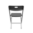 thumbnail image 6 of Mainstays Resin Seat & Back Folding Chair, Black, 6 of 7