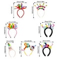 thumbnail image 3 of Lady Pompoms Hat Elagant Headwear Headband Headdress for Makeup Party Masquerades Colorful Birthday Accessory, 3 of 7
