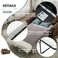 thumbnail image 5 of LUCKHAO  57.9" Pull Out Sofa Bed Loveseat Sleeper with Twin Size Memory Mattress with Two USB Ports for Living Room Spaces ﻿ ﻿, 5 of 21