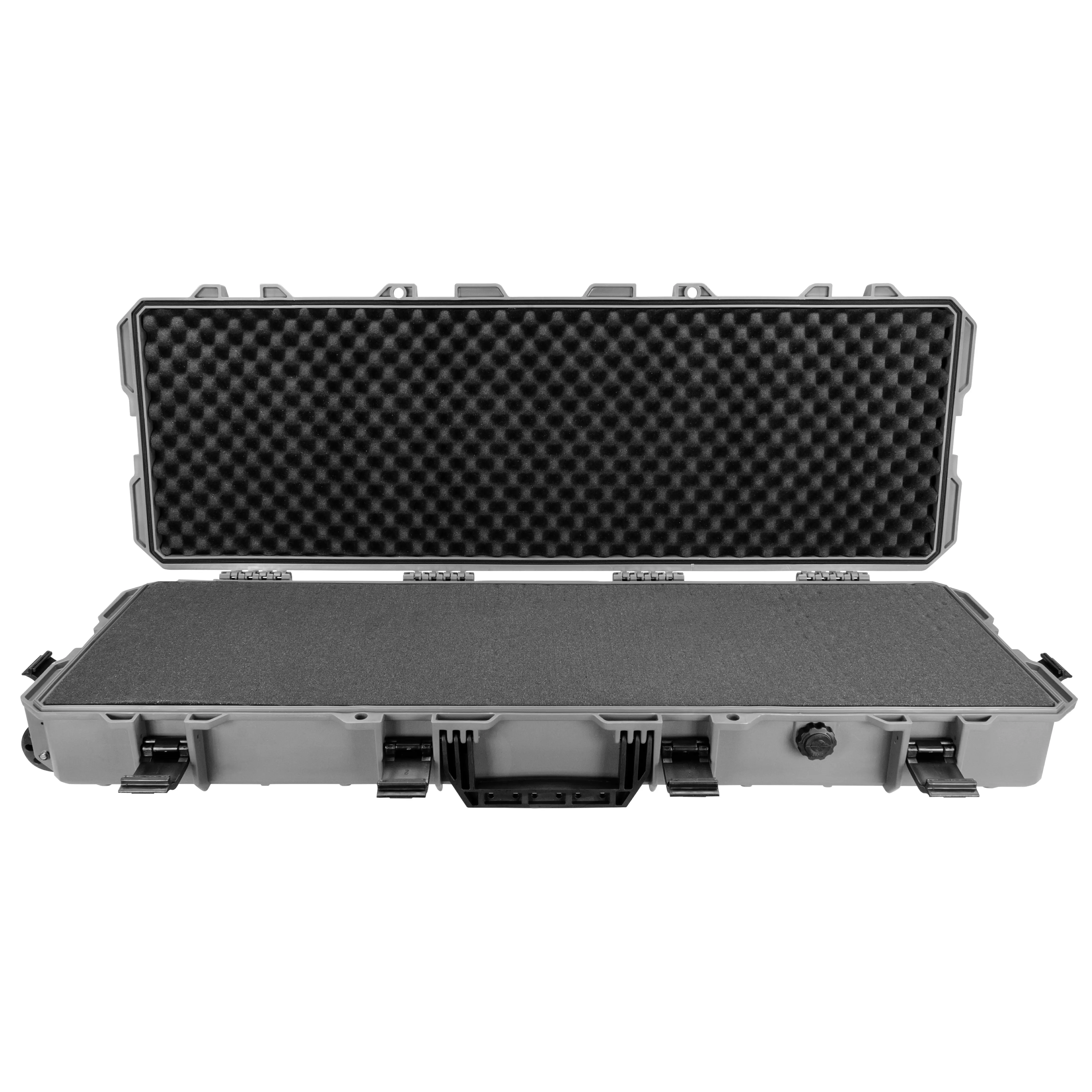 Eylar 39 Inch Intact Series Rolling Hard Rifle Case, Lightweight and Durable Stacker Design with Foam (Gray)