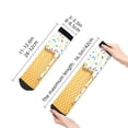 thumbnail image 4 of Rocae White Ice Cream for Premium Adult Socks,Comfortable, Breathable, and Durable Socks, Perfect for Everyday Wear, 4 of 7