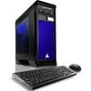 CybertronPC Blue Rhodium RX-480H Gaming Desktop PC with AMD FX-6350 Processor, 16GB Memory, 2TB Hard Drive, 240GB Solid State Drive and Windows 10 Home (Monitor Not Included)