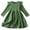 Green, variant on Toddler Girl Knit Dress Long Sleeve Flutter Swing Fall Casual Sweater Dresses Cotton Little Girls Outfits Red 4 Years