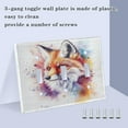 thumbnail image 4 of Switch Panel 4.48x6.37In Switch Plate Wall Panel Living Room Kitchen Bedroom Study Switch Panel Stylish Decoration Color Watercolor Cartoon Fox, 4 of 8
