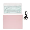 thumbnail image 2 of Teclado Bluetooth para tableta resistente al agua a prueba de polvo más ancho teclas silenciosas teclado inalámbrico para tableta con funda protectora de cuero para tableta, 2 of 8