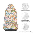 thumbnail image 4 of Picia Rainbow Flowers Print Waterproof Sweating Car Seat Cover for Post Gym Workout, Running, Beach and Hiking, Universal Fit Anti-Slip Bucket Seat Protector, 4 of 5