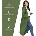 thumbnail image 2 of EVA Women Rain Ponchos for Adults Men Raincoat Waterproof Rain Jacket Camping Hiking Outerwear Reusable, 2 of 6
