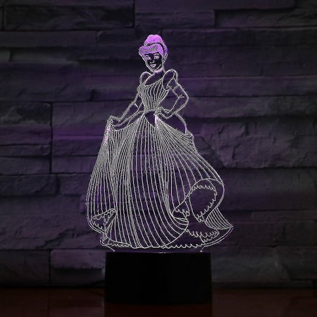 Princess Fairy Tale Cinderella Kids Bedroom Anime Table Lamp 3d Led Night Light | Walmart Canada Princess Fairy Tale Cinderella Kids Bedroom Anime Table Lamp 3d Led Night Light | Walmart Canada