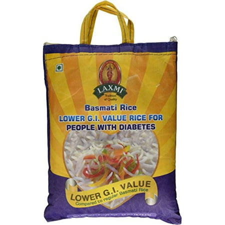 Laxmi Diabetic Friendly Basmati Rice w/ Lower G.I. Index Value - (Best Basmati Rice In The World)