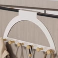 thumbnail image 6 of Over Door Hooks, No-Drill Wall Mounted Coat Rack, Heavy Duty Multi-Layer Space Saving Hanger for Clothes, Bags, Hats, Bedroom, Bathroom, Entryway, Home Organization Storage Solution, 6 of 7