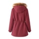 thumbnail image 2 of Abrigo de algodón de cachemira de cordero grueso para mujer para otoño e invierno, abrigo de algodón holgado para mujer, sombrero desmontable y chaqueta de terciopelo., 2 of 5