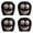 A-4PC#004, variant on Funny Cartoon Car Headrest Covers – Grinning Face Design with Stretchable Elastic Fit for Cars, Trucks & SUVs | Easy Install, Seat Protection & Holiday Decor (4-Pack)