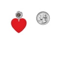 thumbnail image 3 of Delight Jewelry Acrylic Large Red Heart - Two-tone Daisy Flower Post Earrings, 3 of 4