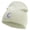 White, variant on Alphabet C Embroidered 8 inch Acrylic Short Beanie - Grey OSFM