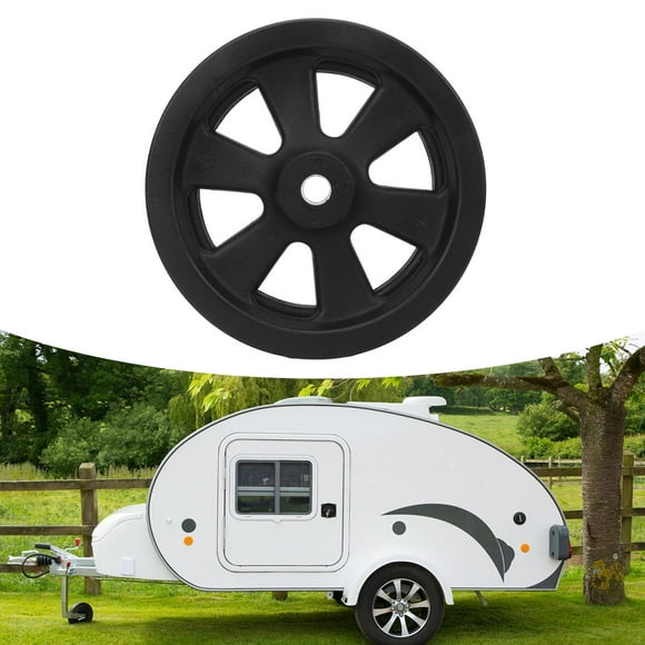 8in Trailer Jack Universal Wheel 1500lbs Rotating Support Rugged Replacement Wheel for Lawnmowers Utility Carts with Trailer Jack Wheel for Flat and Uneven Surfaces