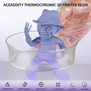 Walmeck Thermochromic 3D Printer Resin 1KG - High Resolution UV-Curing Photopolymer Printing Resin for LCD/DPL/SLA 3D Printers