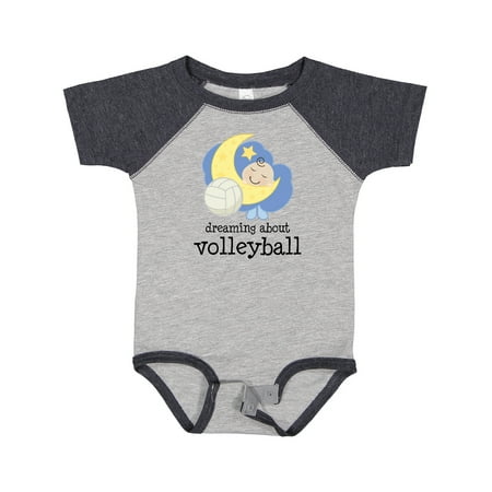 

Inktastic Dreaming About Volleyball Gift Baby Boy or Baby Girl Bodysuit