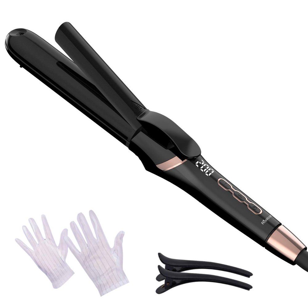 2 in 1 Curling Iron and Flat Iron Ceramic Hair Straightener Curling