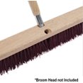thumbnail image 3 of Soro Essentials- 60" Pole Wood Broom Handle with Metal Threaded Tip- Wood Broom Stick Pole with Metal Tip Wood Handle for Floor Cleaning Sweeping in Home Office, 3 of 5
