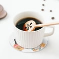 thumbnail image 5 of Lsque Little Chef Gnome Pattern 4" Drink Coasters Set of 4, PVC Leather Absorbent Coasters, Table Coaster Set Decorative Coffee Cup Coasters Housewarming Gift -Round Shape, 5 of 6