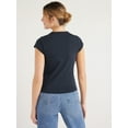 thumbnail image 3 of Free Assembly Women's Cap Sleeve Tee, Sizes XS-XXXL, 3 of 6