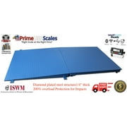 New 1,000 lb x .2 lb 5'x4' (60" x 48") Floor Scale / Pallet Scale with Ramp