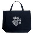 thumbnail image 1 of LA Pop Art Large Word Art Tote Bag - Cat Paw, 1 of 2
